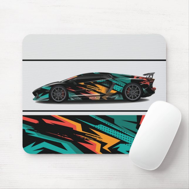 Tapis De Souris Souris de voiture sport (Avec souris)