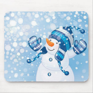 Tapis De Souris Souris d'hiver/Snowman