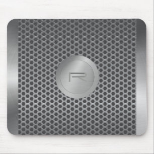 Tapis De Souris Souris en acier inoxydable et Motif en métal