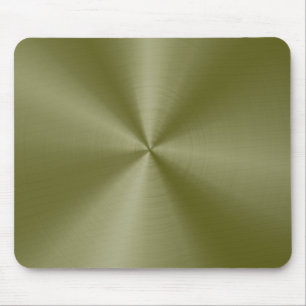 Tapis De Souris Souris en acier inoxydable jaune vert