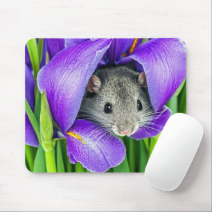 Tapis De Souris Souris En Iris Violet
