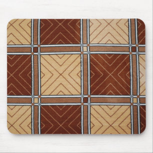Tapis De Souris Souris géométrique Brown et bronzée