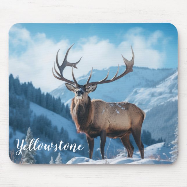 Tapis De Souris Souris-Jaune Elk (Devant)