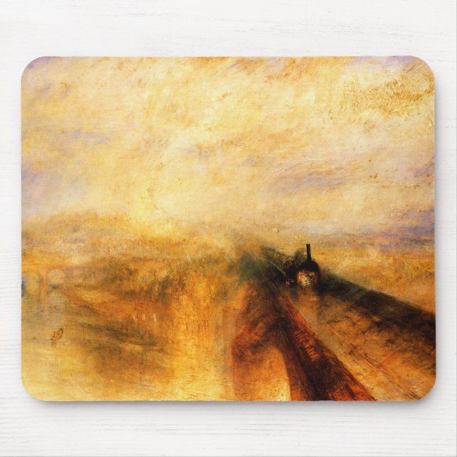 Tapis De Souris Souris JMW Turner Rain Steam et Speed Mouse Pad (Devant)