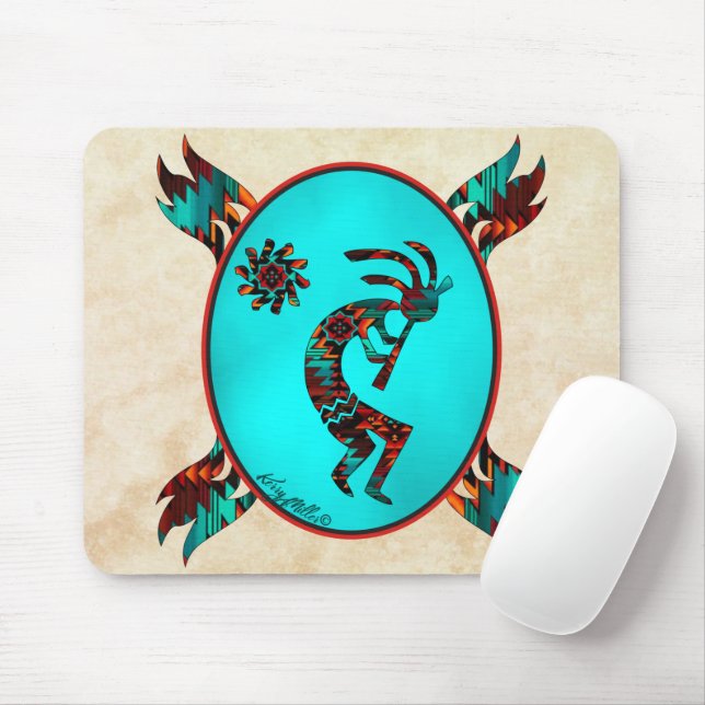 Tapis De Souris Souris Kokopelli Sud-Ouest (Avec souris)