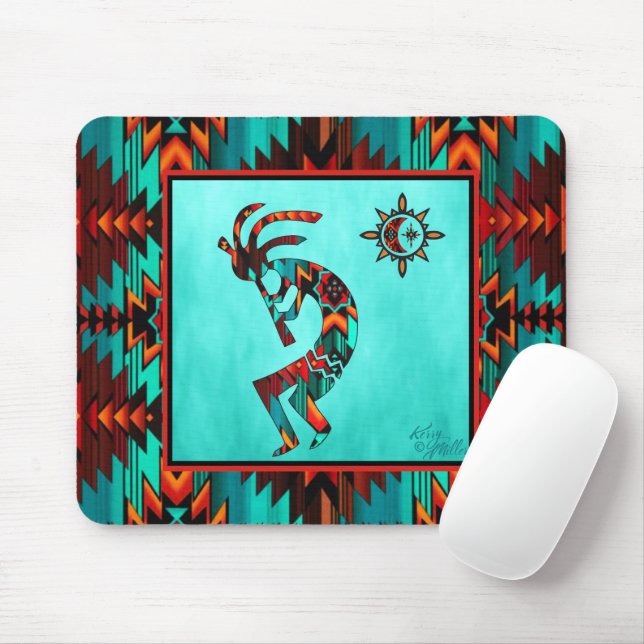 Tapis De Souris Souris Kokopelli Sud-Ouest (Avec souris)