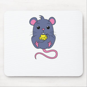 Tapis De Souris Souris mignonne avec fromage