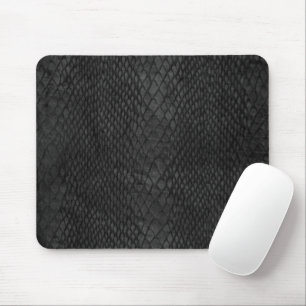 Tapis De Souris Souris Motif noir et gris foncé Snakeskin