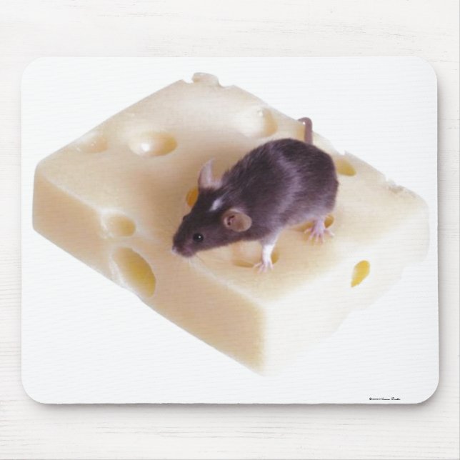 Tapis De Souris Souris Mousepad de fromage suisse (Devant)
