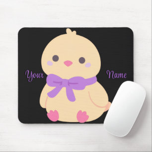 Tapis De Souris Souris personnalisée Kawaii Mignonne Poulette Assi