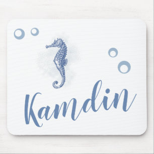 Tapis De Souris Souris personnalisée Seahorse Ocean Beach Water