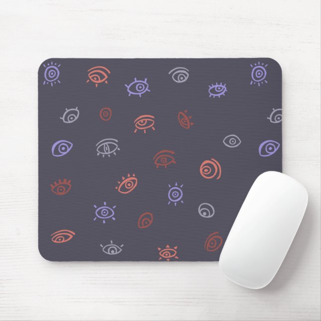 Tapis De Souris Souris pour Motif oeil mal (Avec souris)