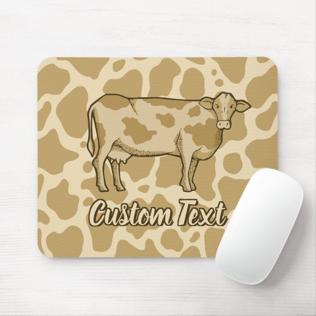 Tapis De Souris Souris profil de vache (Avec souris)