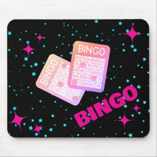 Tapis De Souris Souris rose Bingo