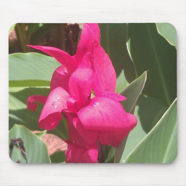 Tapis De Souris Souris rose Fleur (Devant)