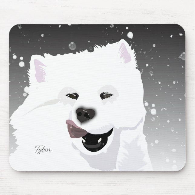 Tapis De Souris Souris Samoyé (Devant)