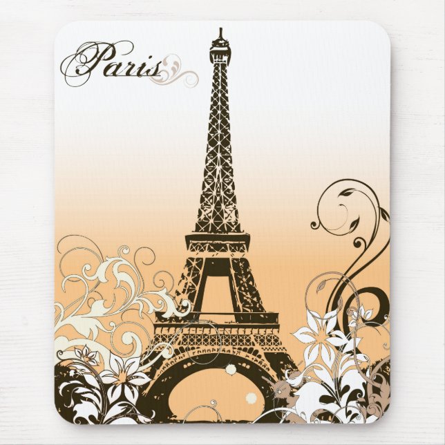 Tapis De Souris Souris Tour Eiffel vintage (Devant)