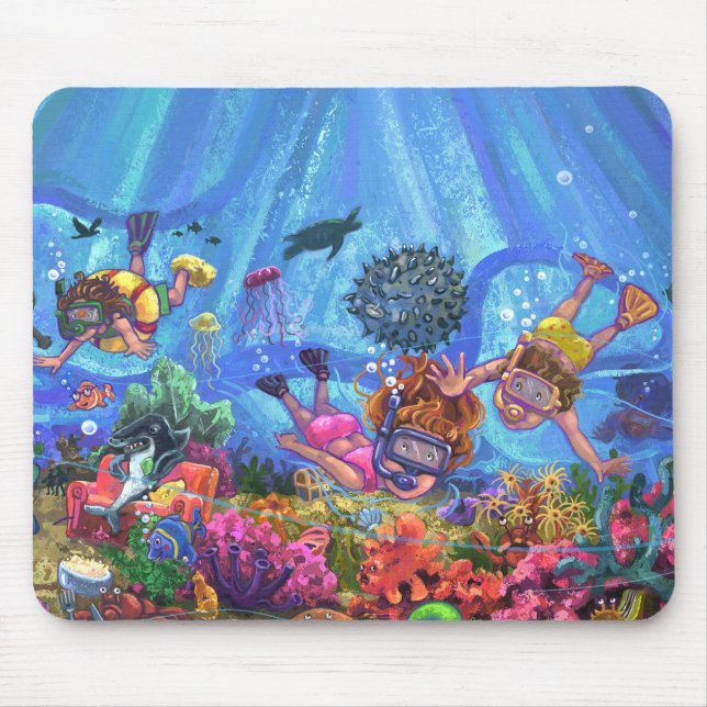 Tapis De Souris Sous la mer (Devant)