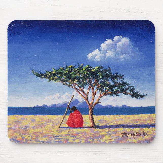 Tapis De Souris Sous l'arbre 1991 d'acacia (Devant)