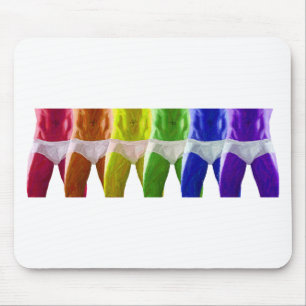 Tapis De Souris Sous-vêtements arc-en-ciel pour hommes