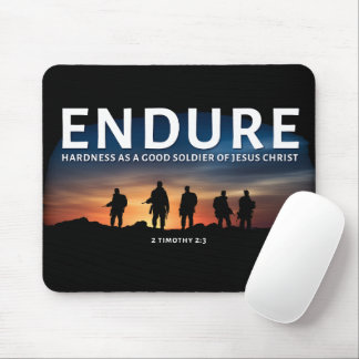 Tapis De Souris Soutenir La Dureté Comme Bon Soldat De Jésus-Chris