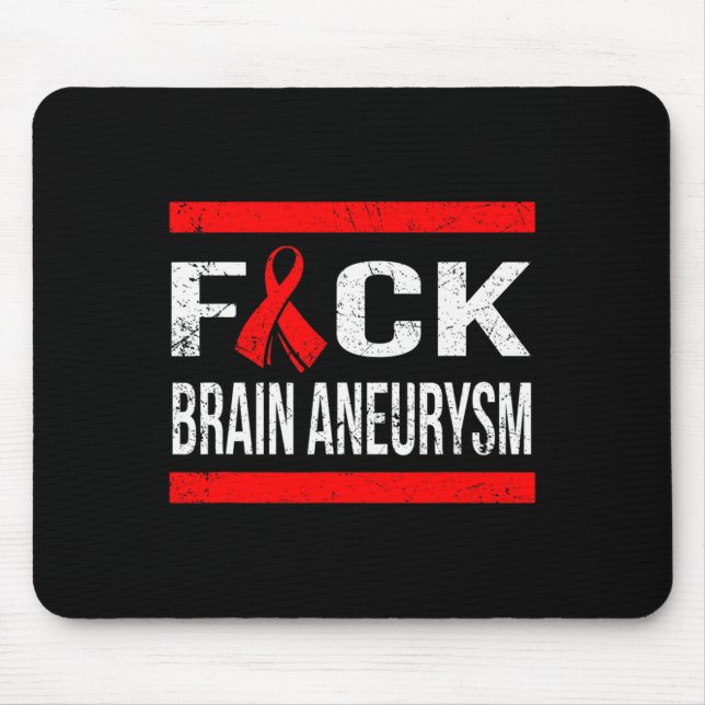 TAPIS DE SOURIS SOUTENIR LE T-SHIRT DE SENSIBILISATION DU CERVEAU  (Devant)