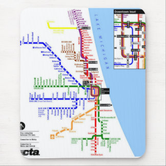 Tapis De Souris Souterrain Mousepad de Chicago