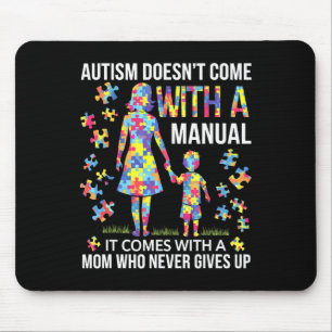Tapis De Souris Soutien aux mamans autistes pour des mères fortes