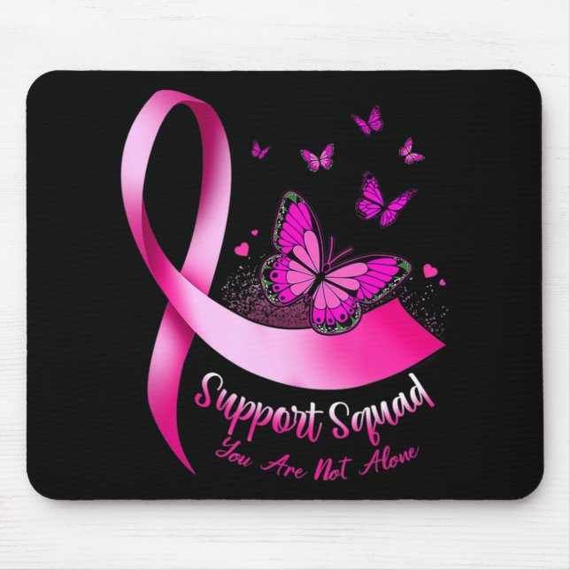 Tapis De Souris Soutien aux papillons de femme Escadron Cancer du  (Devant)