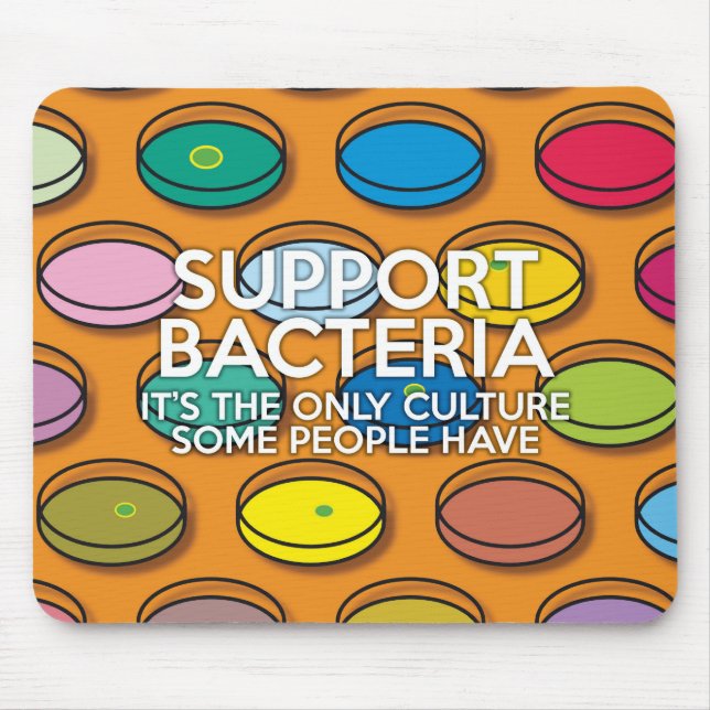 Tapis De Souris SOUTIEN BACTÉRIA Science Médicale (Devant)