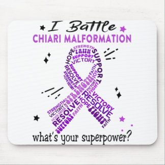 Tapis De Souris Soutien Chiari Malformation Guerrier Cadeaux