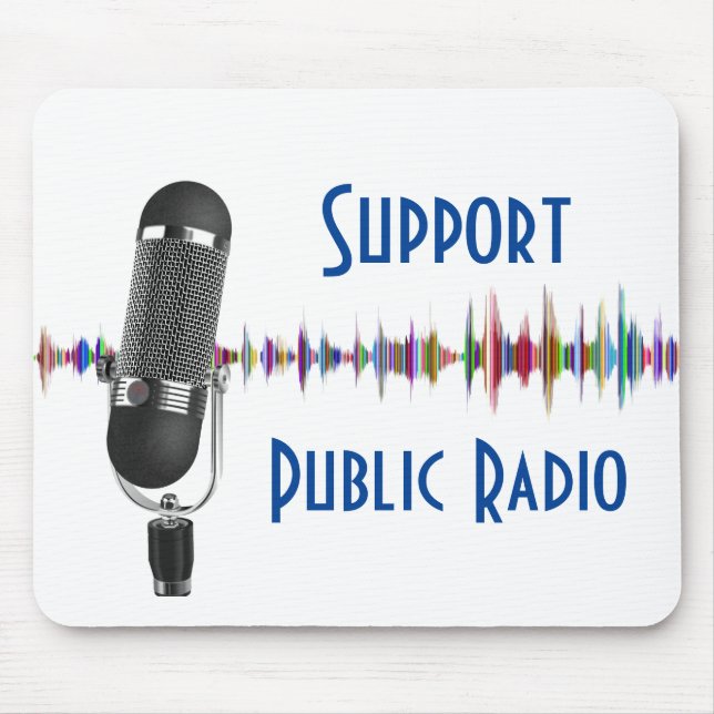 Tapis De Souris Soutien de la radio publique (Devant)