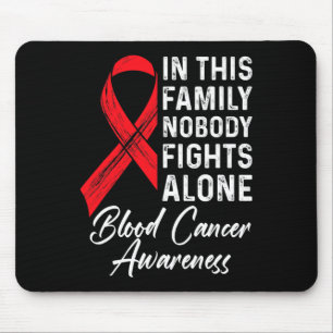 Tapis De Souris Soutien familial Sensibilisation au cancer du sang