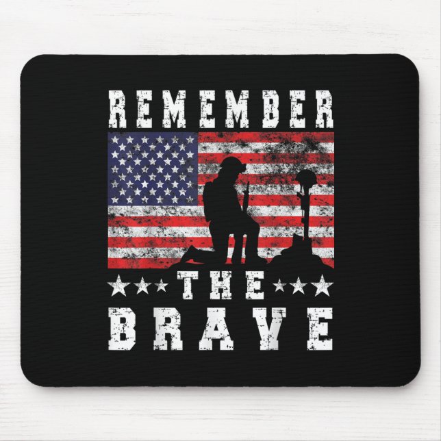 Tapis De Souris Souvenez-vous du courageux - Memorial Day (Devant)