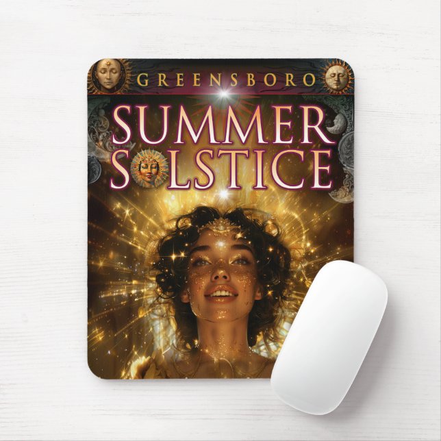 Tapis De Souris Souvenir du Greensboro Summer Solstice 2024 (Avec souris)