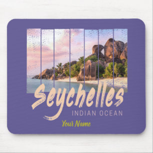 Tapis De Souris Souvenir indien de l'Ocean vintage sunset
