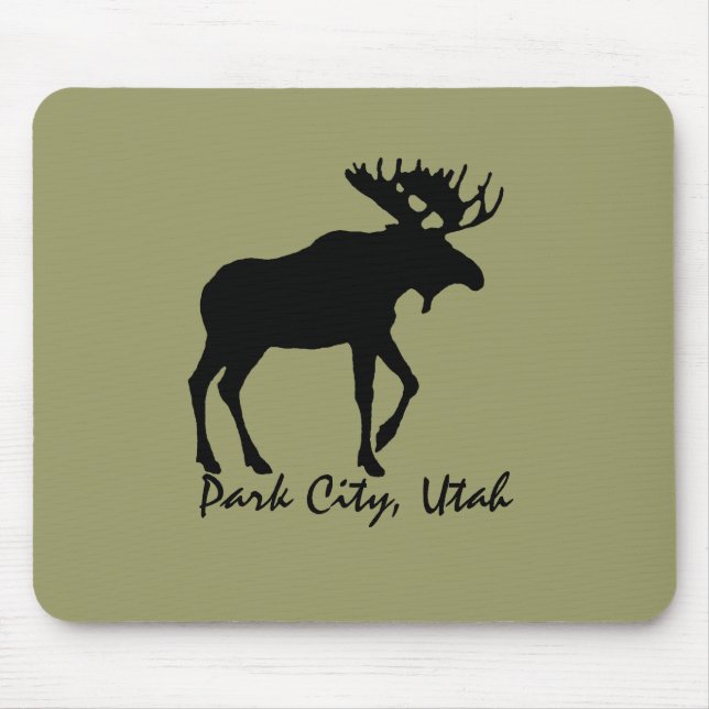 Tapis De Souris Souvenir Mousepad d'orignaux de Park City (Devant)