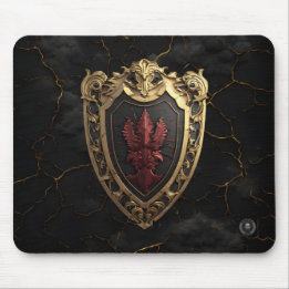 Tapis De Souris Souverain Baroque Rouge Rubis pour le Jeu 