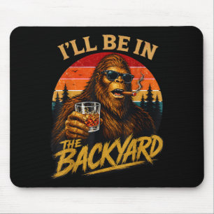 Tapis De Souris Soyez dans le grand-père de bigfoot drôle vintage