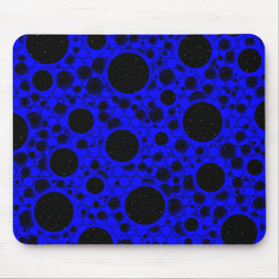 Tapis De Souris Space Bubble Spots - Bleu