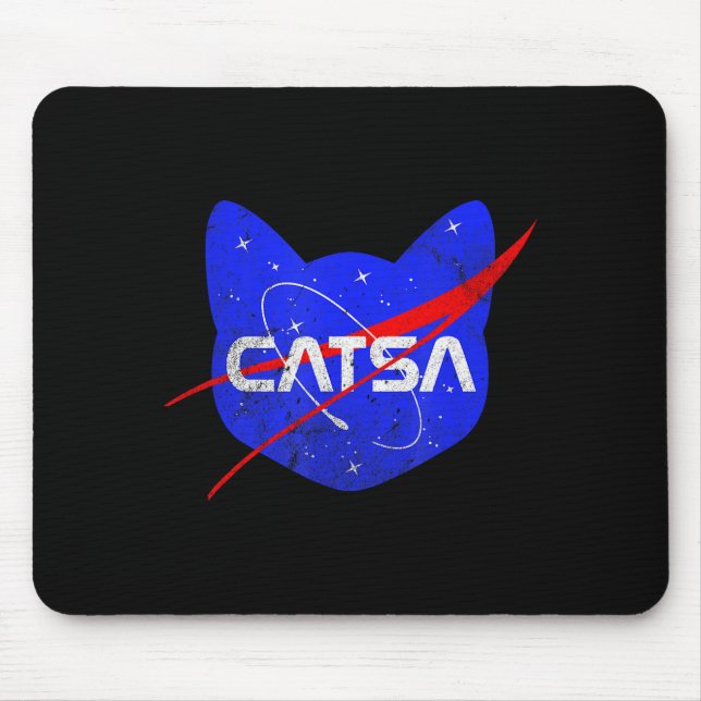 Tapis De Souris Space Cat Funny Universe Catsa  (Devant)
