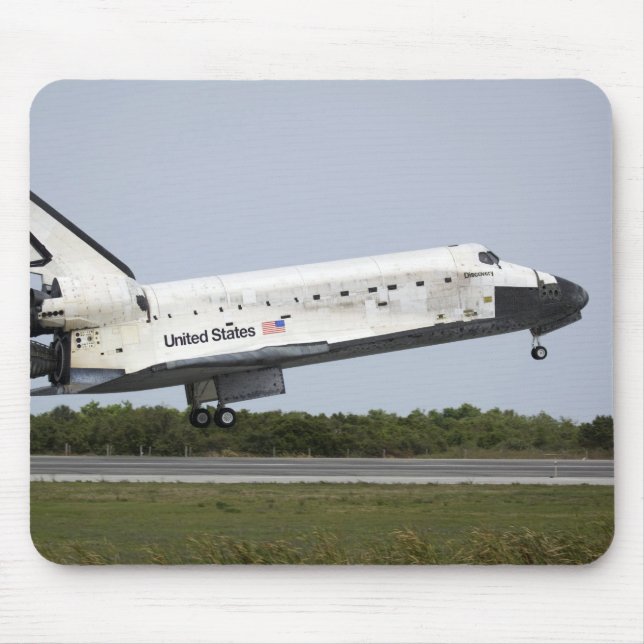 Tapis De Souris Space Shuttle Discovery approche l'atterrissage 4 (Devant)