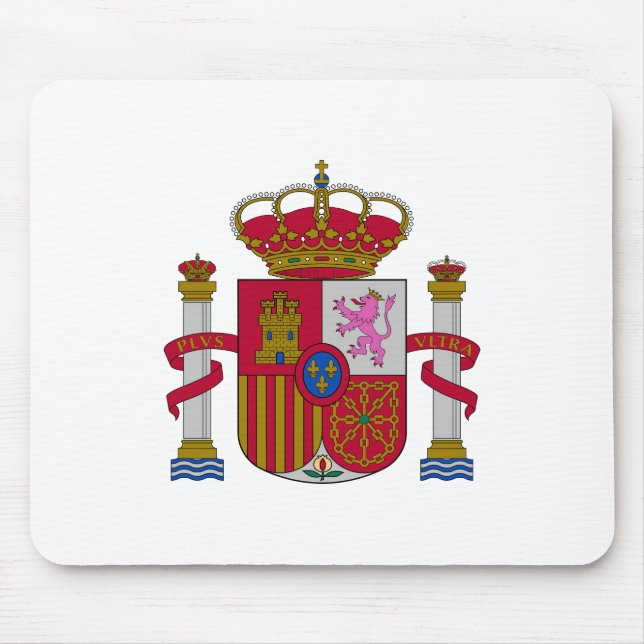 Tapis De Souris Spain country coat arms symbol emblem flag (Devant)