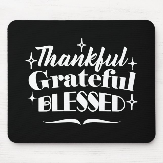 Tapis De Souris Sparkling Thanksgiving Devis Holiday Design (Devant)