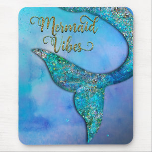 Tapis De Souris Sparkly Ocean Mermaid