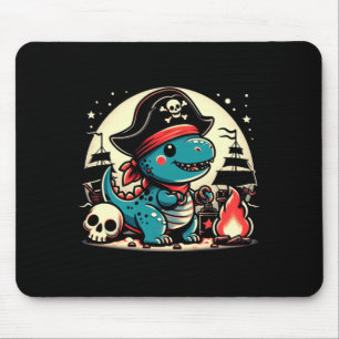 Tapis De Souris Spectacle de dinosaure pirate freebooter pirate di