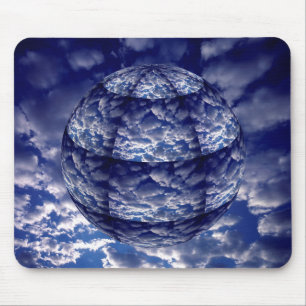 Tapis De Souris Sphère 3D de nuage abstrait
