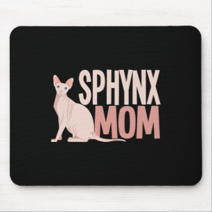 Tapis De Souris Sphynx Maman Chat Sphinx Chat sans cheveux Proprié