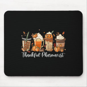 Tapis De Souris Spice Latte Fall Café Lover Thankful Pharmacist