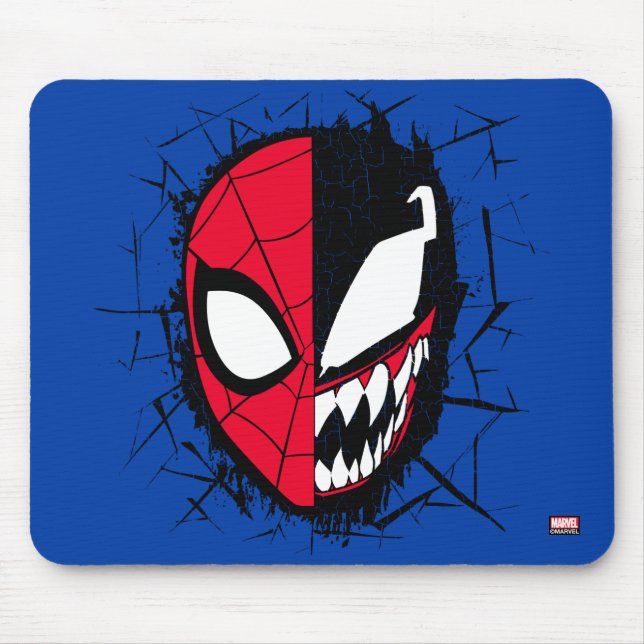 Tapis De Souris Spider-Man| Double araignée et venin face (Devant)